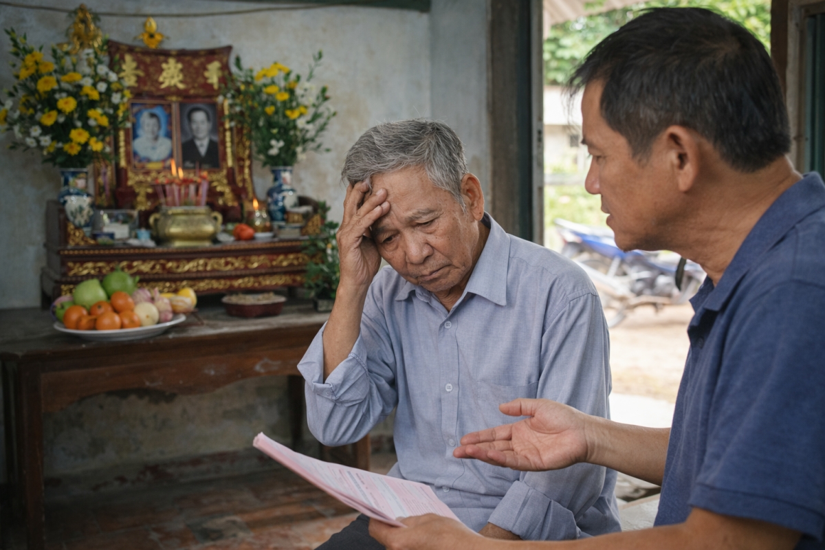 Gần 80 tuổi, tôi bàng hoàng khi em út quay về đòi chia mảnh đất thờ cúng cha mẹ